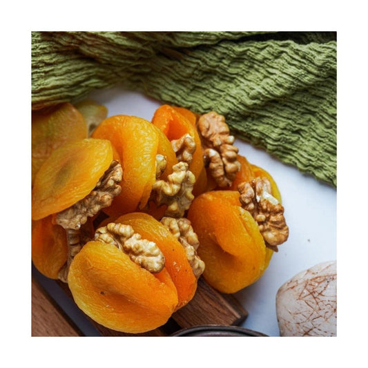 Walnut Stuffed Dried Apricots – Turkish Gourmet Snack – Healthy Vegan Fruit Treat