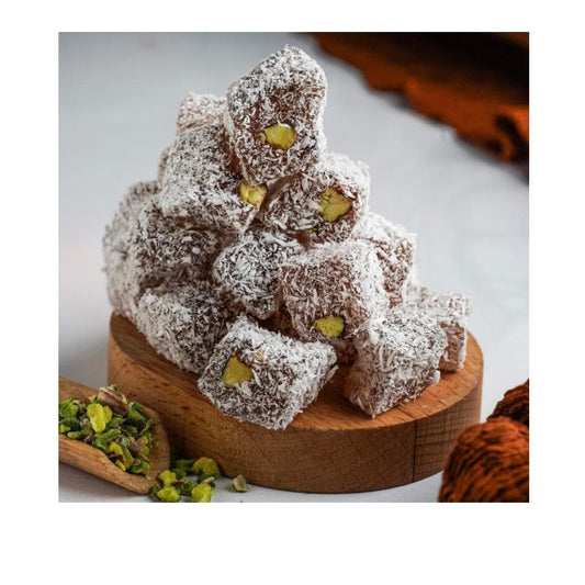 Double Roasted Apricot Turkish Delight – Handmade Soft Candy – Natural Vegan Treat – Authentic Turkish Sweet Gift