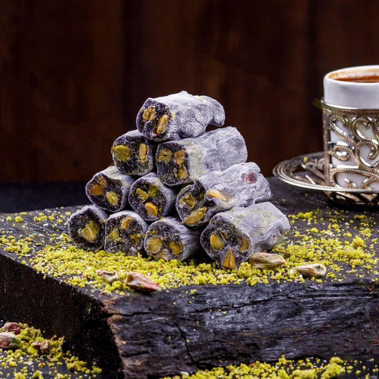 Turkish Delight Roll with Pistachio & Mulberry – Handmade Fruit Candy – Exotic Gourmet Sweet – No Additives – Gift Box Treat