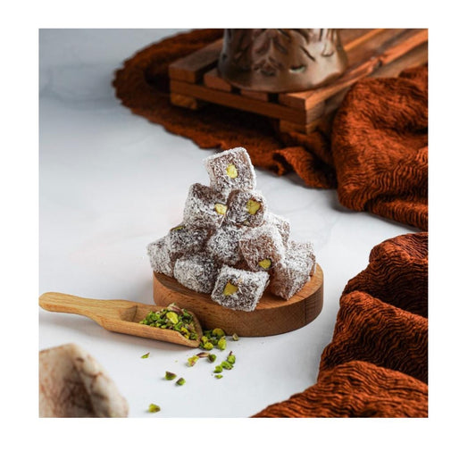 Double Roasted Apricot Turkish Delight – Handmade Soft Candy – Natural Vegan Treat – Authentic Turkish Sweet Gift